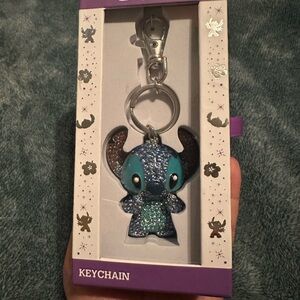 Disney Stitch Glitter Keychain